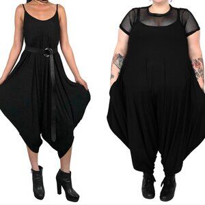 Drop crotch harem pant jumpsuit Foxblood Tokyo Romper Size M/L